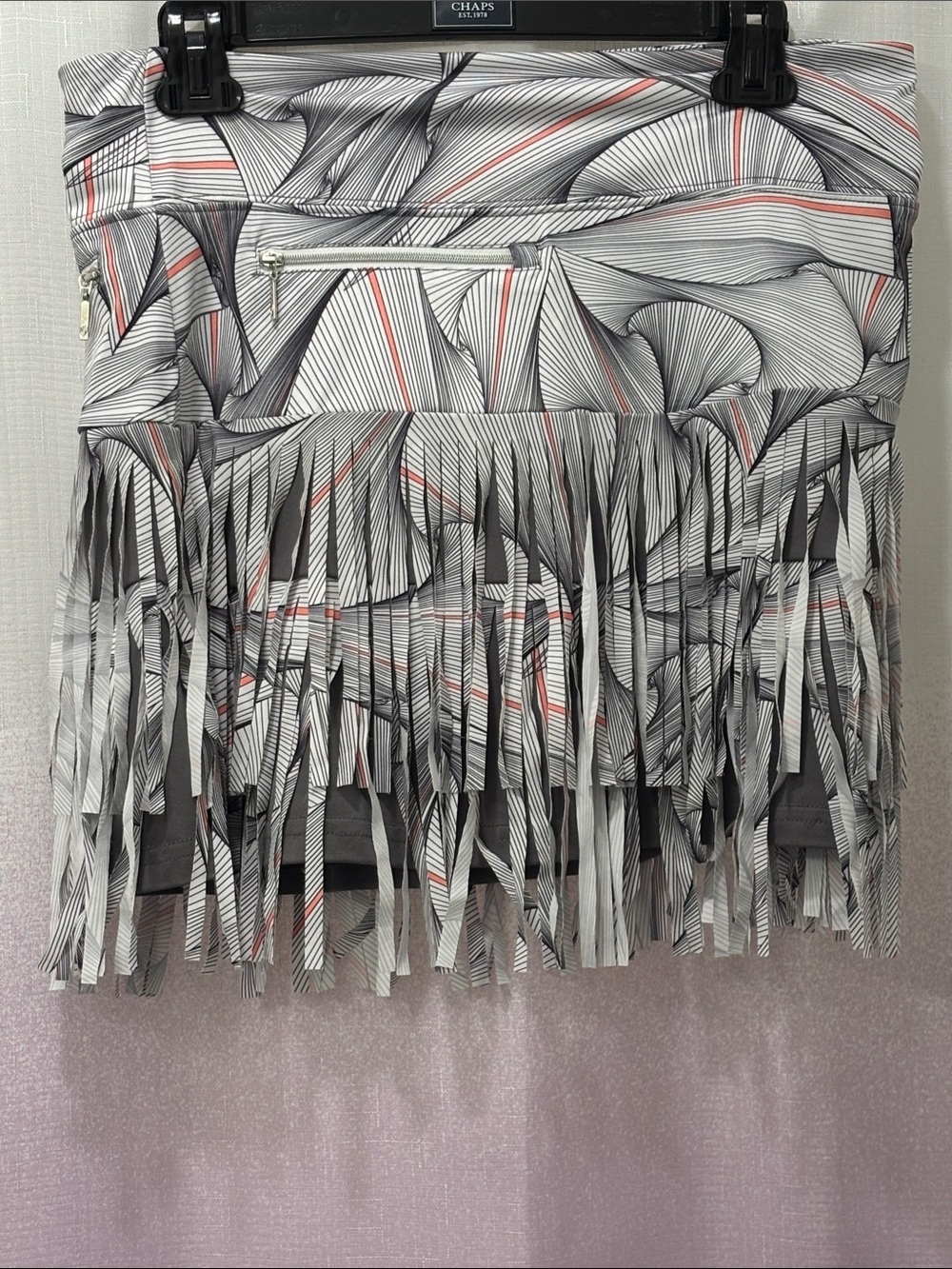 GG Blue Active Skort with Fringe Detail & Zippered Pocket - Picture 3 of 5